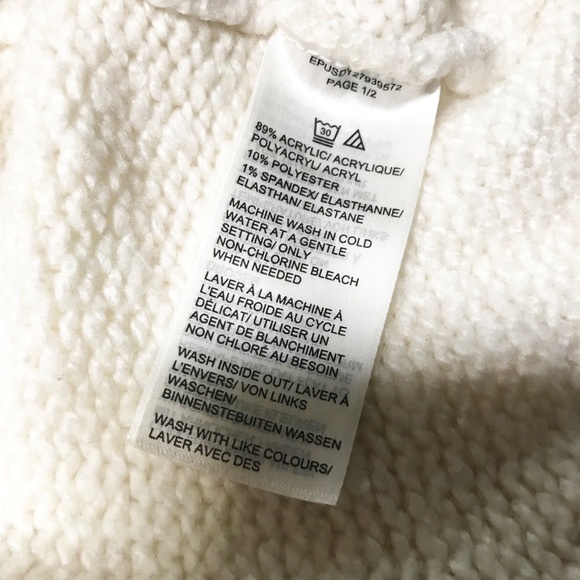 Lord & Taylor Petite White Cowl Neck Sweater - Picture 4 of 4